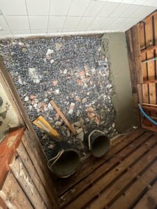 タイルのお風呂からユニットバスへ 施工中 6